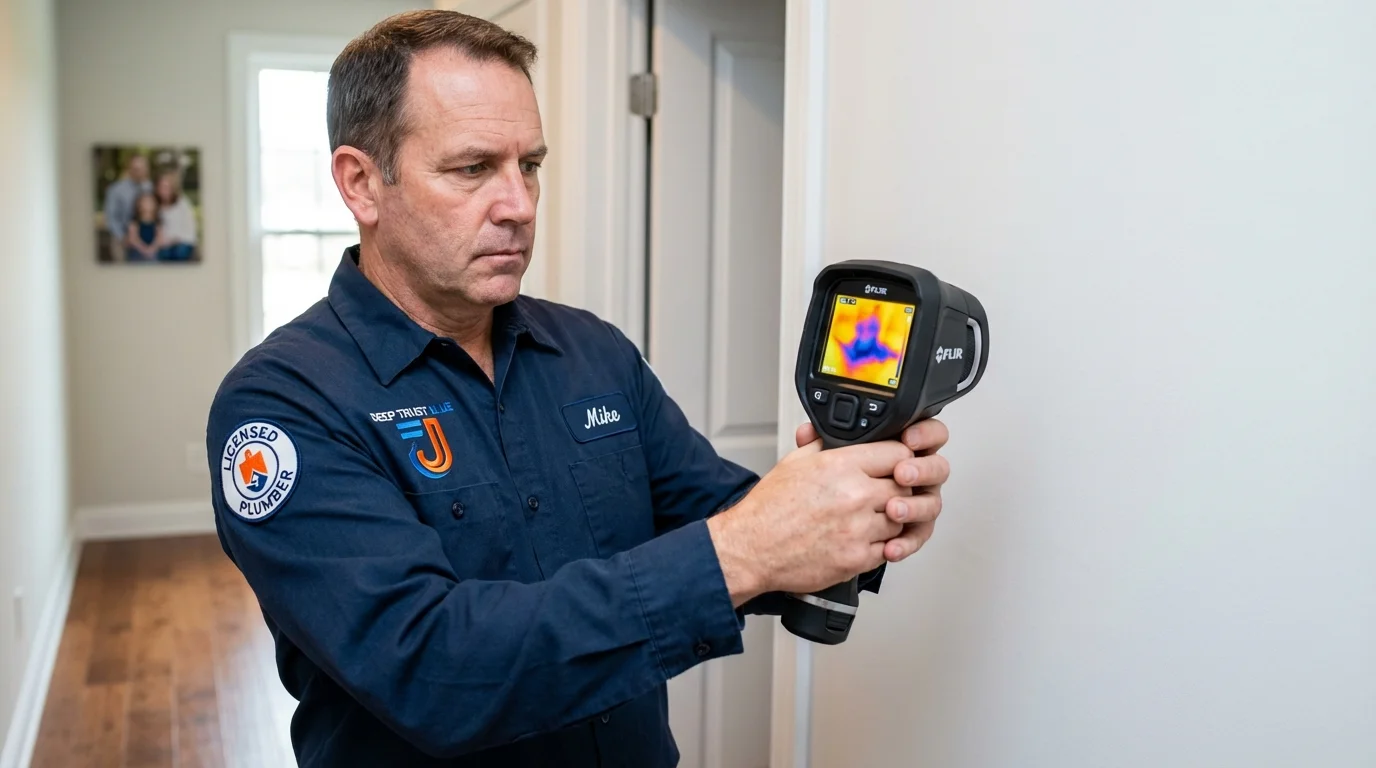 Thermal imaging leak detection by Johns Plumbing LLC in Lenexa